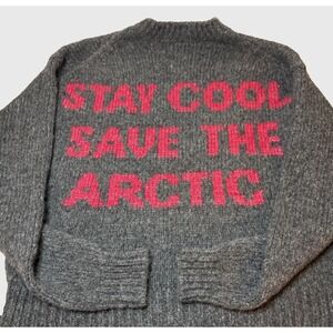 Alanui‎ Polar Bear Sweater Stay Cool Save the Arctic Collection Chunky Alpaca